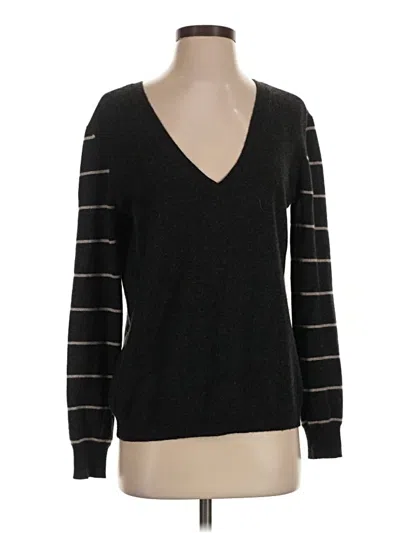 Pre-owned Inhabit Cashmere Pullover Sweater In Black