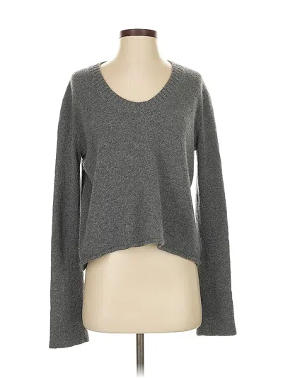 Pre-owned Inhabit Cashmere Pullover Sweater In Gray