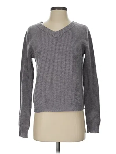 Pre-owned Inhabit Cashmere Pullover Sweater In Gray