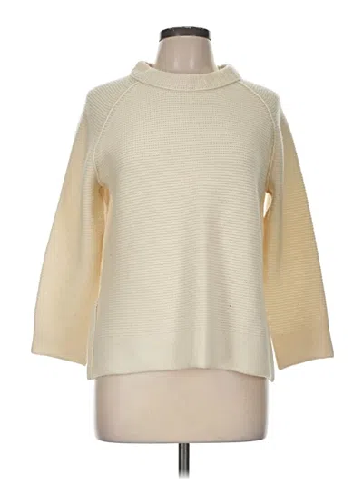 Pre-owned Inhabit Cashmere Pullover Sweater In Ivory