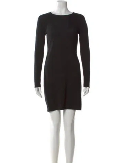 Pre-owned Inhabit Cashmere Scoop Neck Sweater In Black