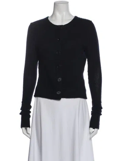 Pre-owned Inhabit Cashmere Scoop Neck Sweater In Black