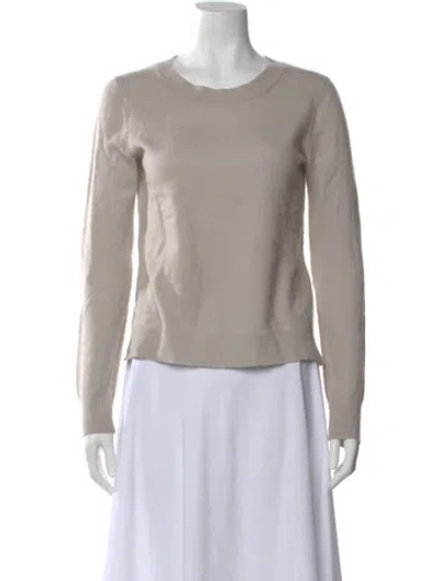 Pre-owned Inhabit Cashmere Scoop Neck Sweater In Neutral