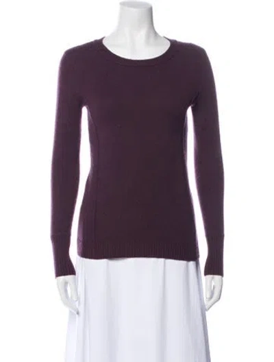 Pre-owned Inhabit Cashmere Scoop Neck Sweater In Purple