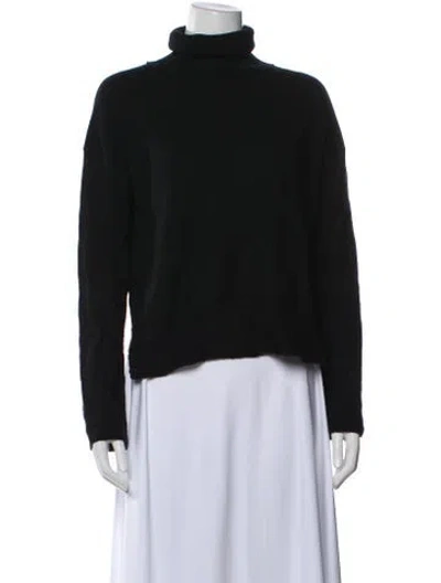 Pre-owned Inhabit Cashmere Turtleneck Sweater In Black