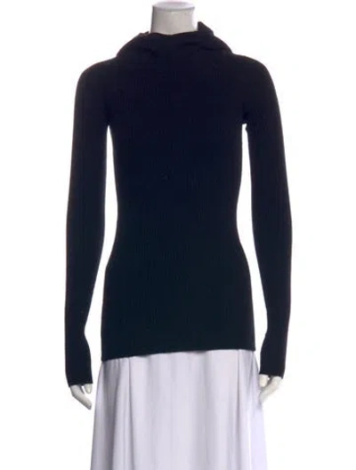 Pre-owned Inhabit Cashmere Turtleneck Sweater In Black