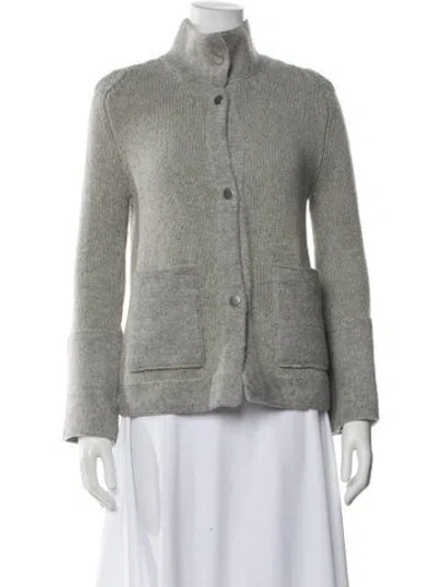 Pre-owned Inhabit Cashmere Turtleneck Sweater In Gray