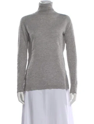 Pre-owned Inhabit Cashmere Turtleneck Sweater In Gray