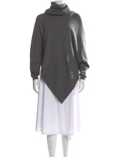 Pre-owned Inhabit Cashmere Turtleneck Sweater In Gray