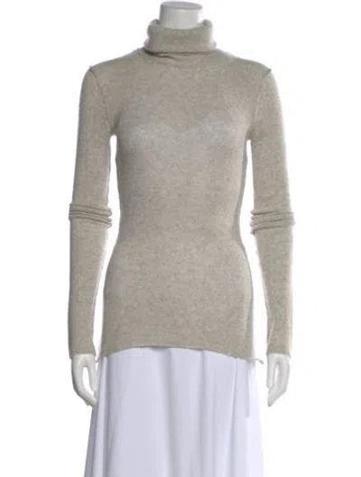 Pre-owned Inhabit Cashmere Turtleneck Sweater In Gray