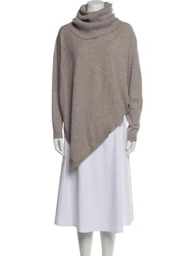 Pre-owned Inhabit Cashmere Turtleneck Sweater In Gray