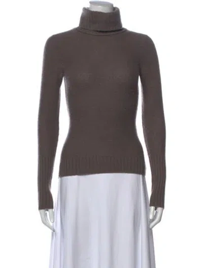 Pre-owned Inhabit Cashmere Turtleneck Sweater In Grey