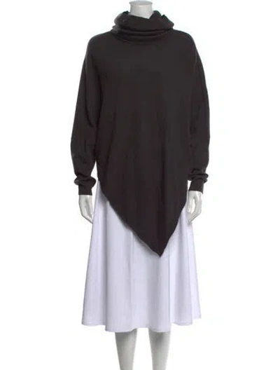 Pre-owned Inhabit Cashmere Turtleneck Sweater In Grey
