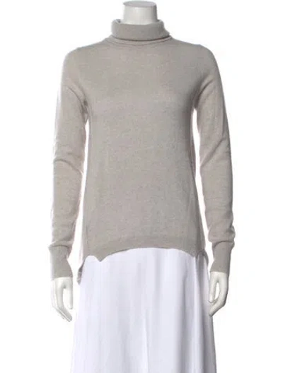 Pre-owned Inhabit Cashmere Turtleneck Sweater In Grey