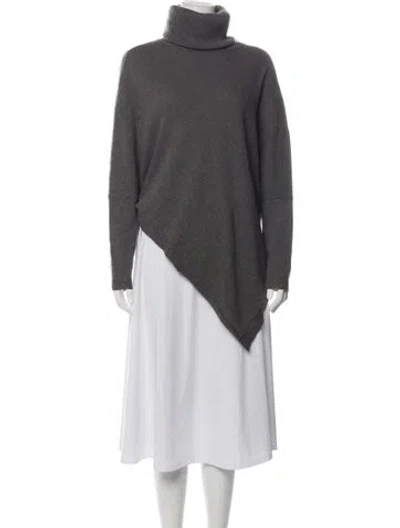 Pre-owned Inhabit Cashmere Turtleneck Sweater In Grey