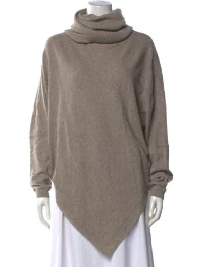 Pre-owned Inhabit Cashmere Turtleneck Sweater In Neutrals