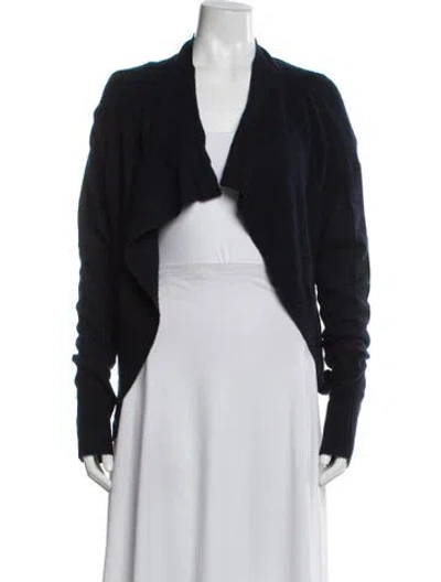 Pre-owned Inhabit Cashmere V-neck Sweater In Blue