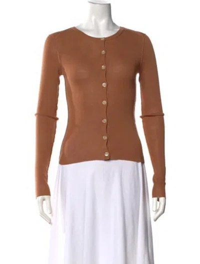 Pre-owned Inhabit Crew Neck Sweater In Brown