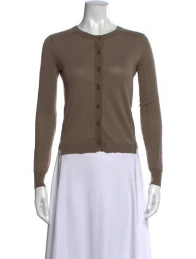 Pre-owned Inhabit Crew Neck Sweater In Brown