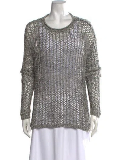 Pre-owned Inhabit Crew Neck Sweater In Grey