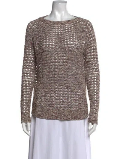 Pre-owned Inhabit Crew Neck Sweater In White