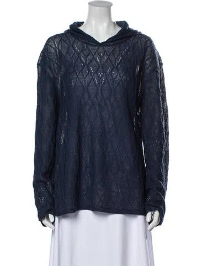 Pre-owned Inhabit Linen Sweater W/ Tags In Blue