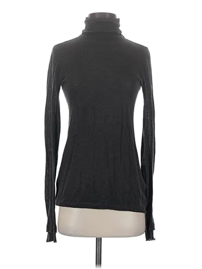 Pre-owned Inhabit Long Sleeve Turtleneck In Gray