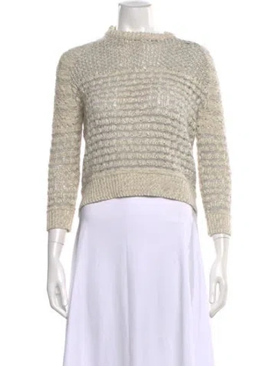 Pre-owned Inhabit Mock Neck Sweater In Gray