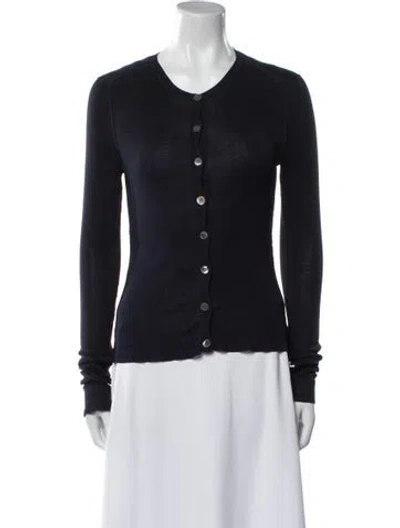 Pre-owned Inhabit Scoop Neck Sweater In Blue