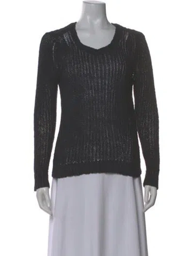 Pre-owned Inhabit Scoop Neck Sweater In Brown