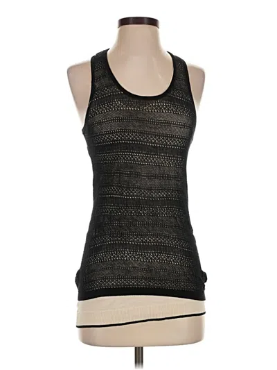 Pre-owned Inhabit Tank Top Black Halter Neckline Tops