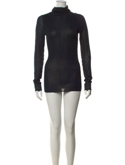 Pre-owned Inhabit Turtleneck Sweater In Black