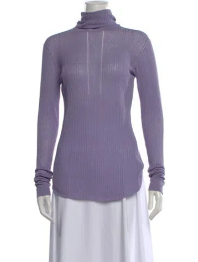Pre-owned Inhabit Turtleneck Sweater In Purple