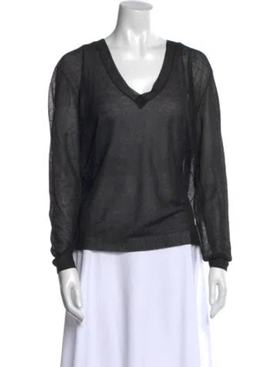 Pre-owned Inhabit V-neck Sweater In Multi