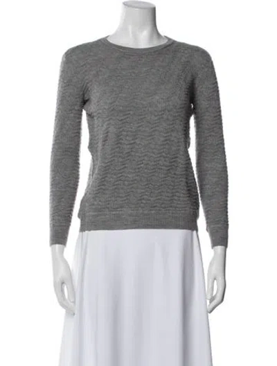 Pre-owned Inhabit Wool Patterned Sweater In Gray