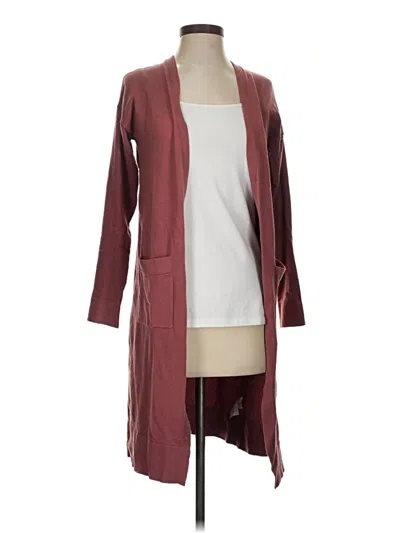 Pre-owned Inherit Clothing Company Cardigan Sweater In Burgundy