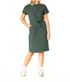 Inherit Clothing Company Rory Athletic Midi Dress In Evergreen In Green