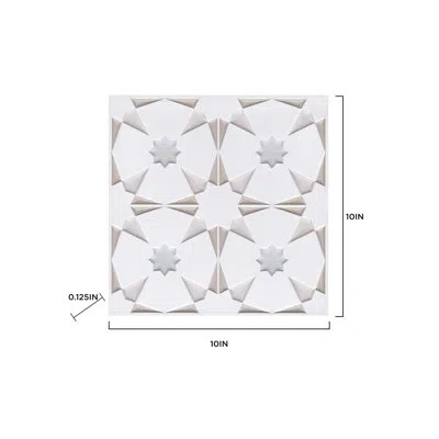Inhome 10 W X 10 L Peel And Stick In White