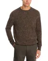 Inis Meain Merino Wool And Cashmere-blend Sweater In Brown