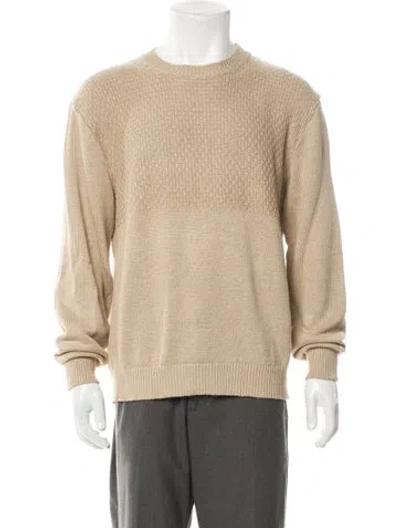 Pre-owned Inis Meain Linen Crew Neck Pullover In Neutral