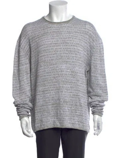 Pre-owned Inis Meain Linen Patterned Pullover W/ Tags In Multicolor