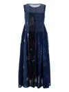 Injiri Sleeveless Midi Dress In Blue