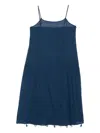 Injiri Tassel-trimmed Slip Midi Dress In Blue