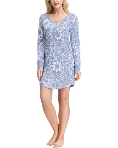 Ink & Ivy Henley Sleepshirt In Multi