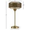 Ink+ivy 17" Mercury Glass Table Lamp In Gold