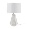Ink+ivy 23" Resin Table Lamp With Faux Wood Texture In White