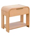Ink+ivy Modern One Drawer Waterfall Nightstand In Natural