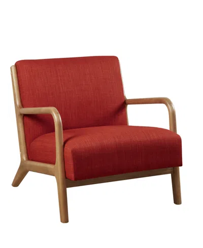 Ink+ivy 28" Novak Spice Fabric Lounge Chair In Brown