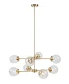 Ink+ivy 8-light Metal Chandelier With Globe Bulbs In Gold,clear