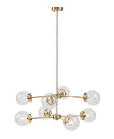 Ink+ivy 8-light Metal Chandelier With Globe Bulbs In Gold,clear